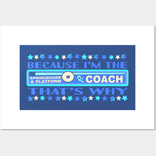 Springboard & Platform Diving Coach Posters and Art